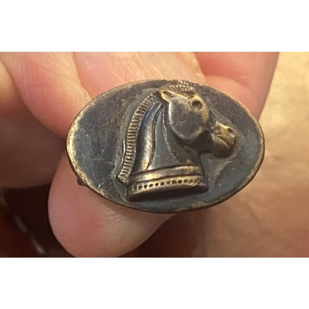 VTG Men's 1"  Copper Tone Horsehead Tie Clip